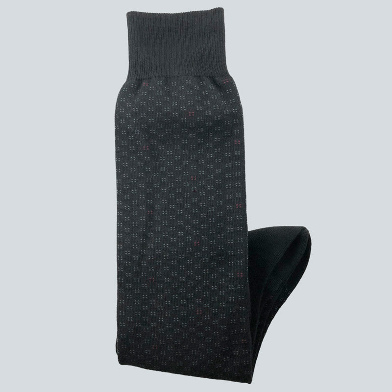 Mens_Black-w-Pin-Dots-Pattern_Full-Shot