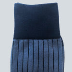 Mens_Navy-Blue-Two-Toned_Ribbed-Dress-Socks_Closeup
