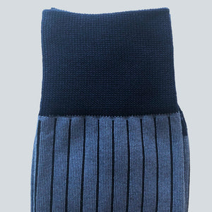 Mens_Navy-Blue-Two-Toned_Ribbed-Dress-Socks_Closeup
