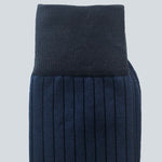 Mens_Navy-Blue-and-Charcoal-Two-Toned_Ribbed_Dress-Socks_Closeup